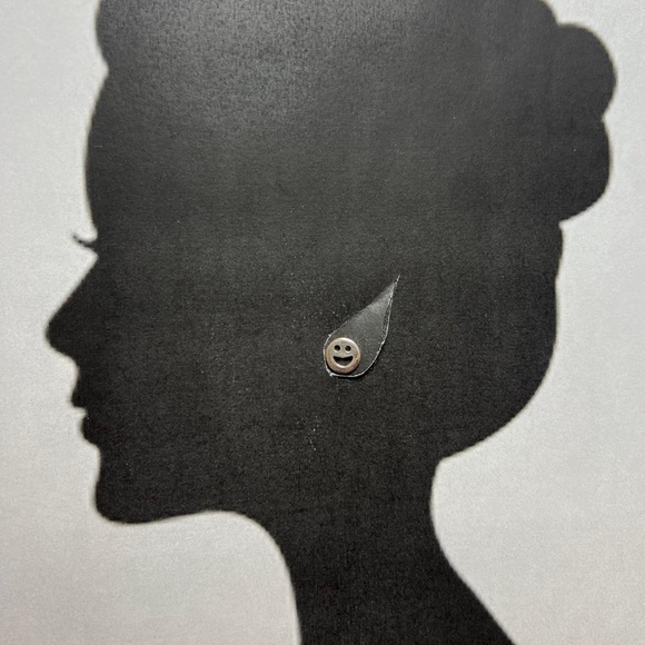 Smiley Face Stud Earrings – Silver-Tone Fun Fashion Jewelry - Picture 1 of 3